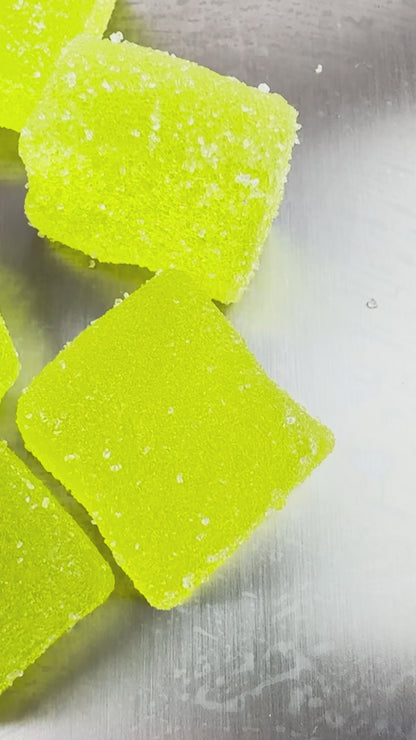 Vidéo de présentation des gummies au THC goûts pomme